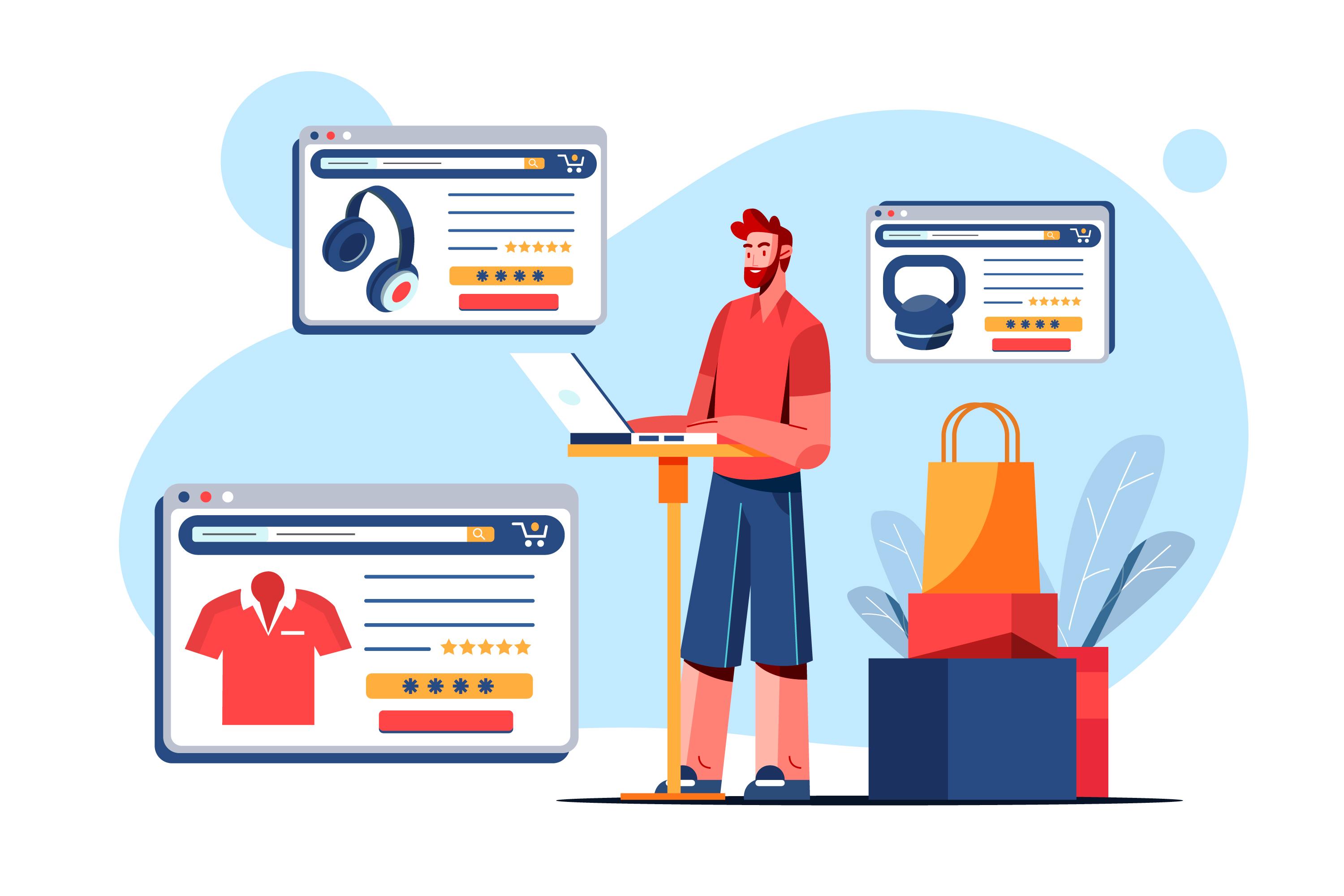 Online shopping interface