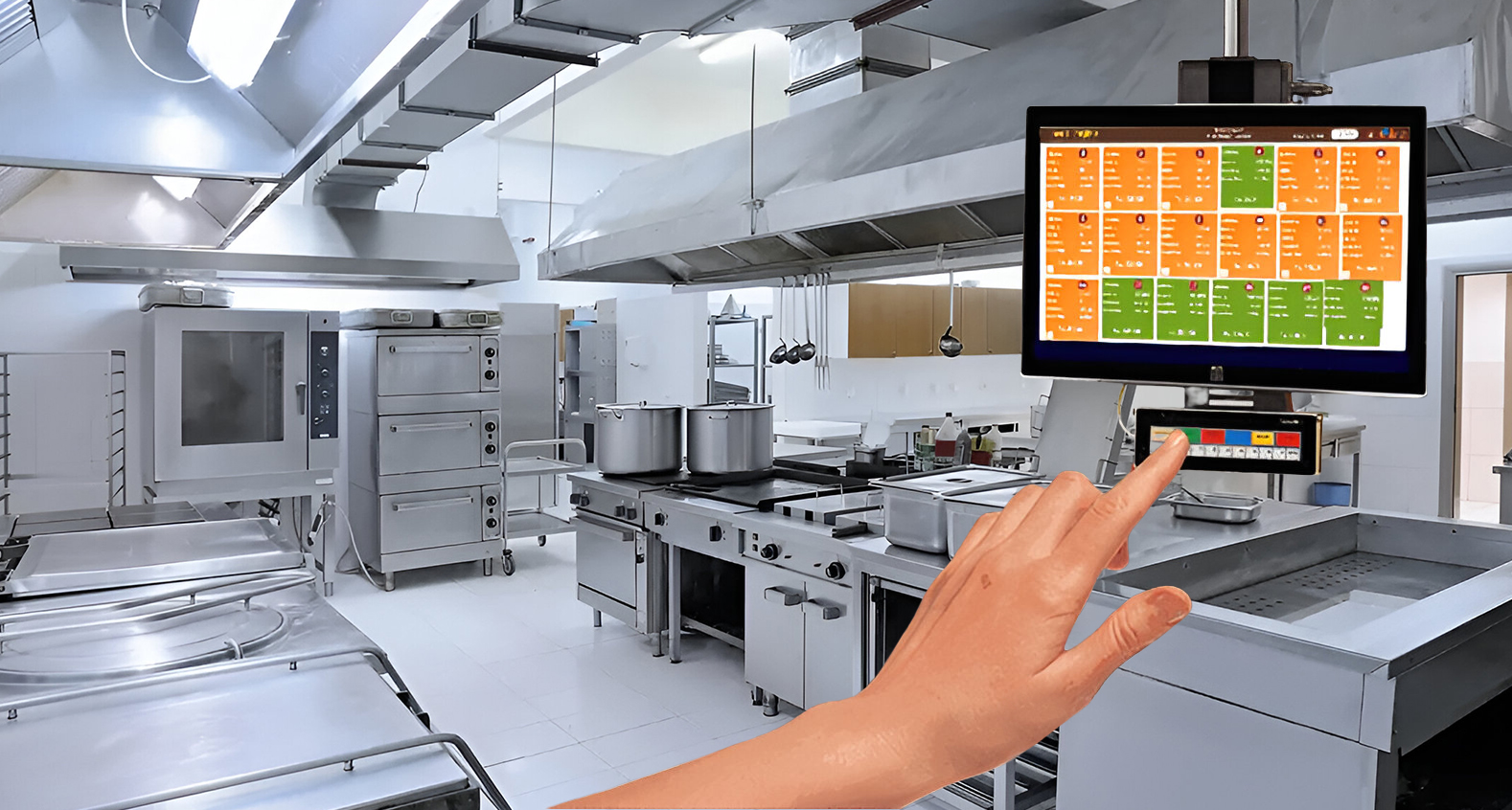 Restaurant POS system with digital menu board